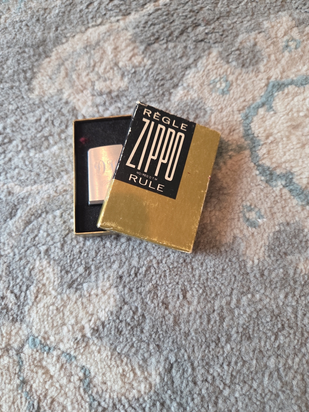 Vintage 1970s Zippo Rule Pocket Tape Measure Chrome Engraved